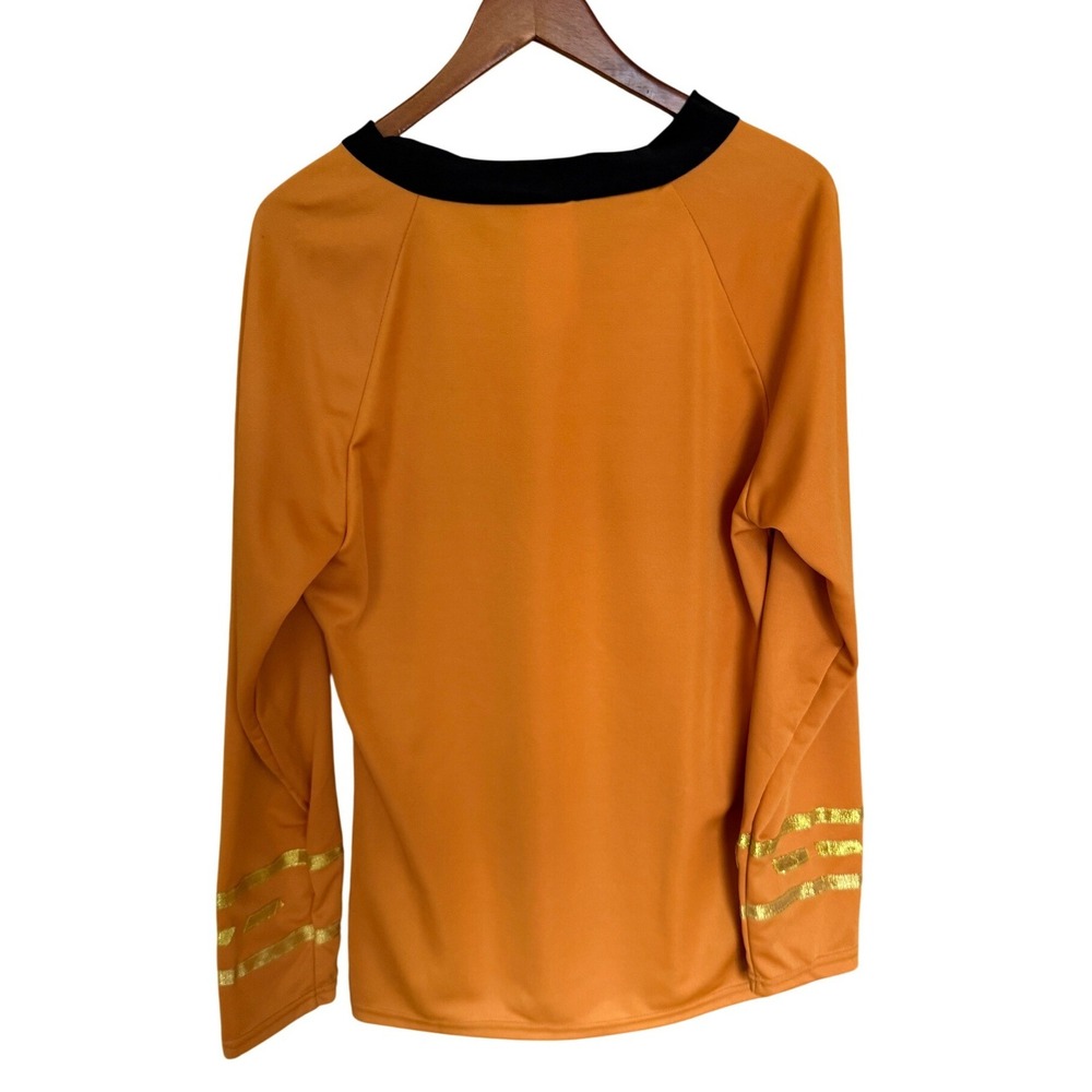 Star Trek Captain Kirk Deluxe Costume Shirt Gold Rubies Mens Large Cosplay - Picture 2 of 10